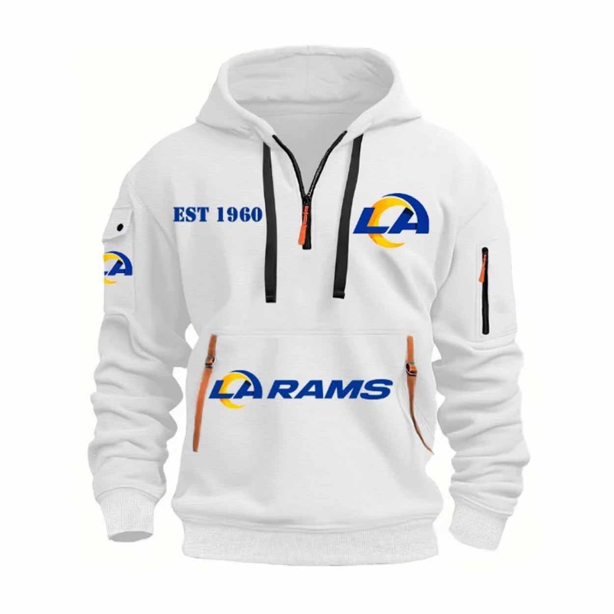2025 Rams Est 1960 Quarter Zip Hoodie 2025 Rams Est 1960 Quarter Zip Hoodie