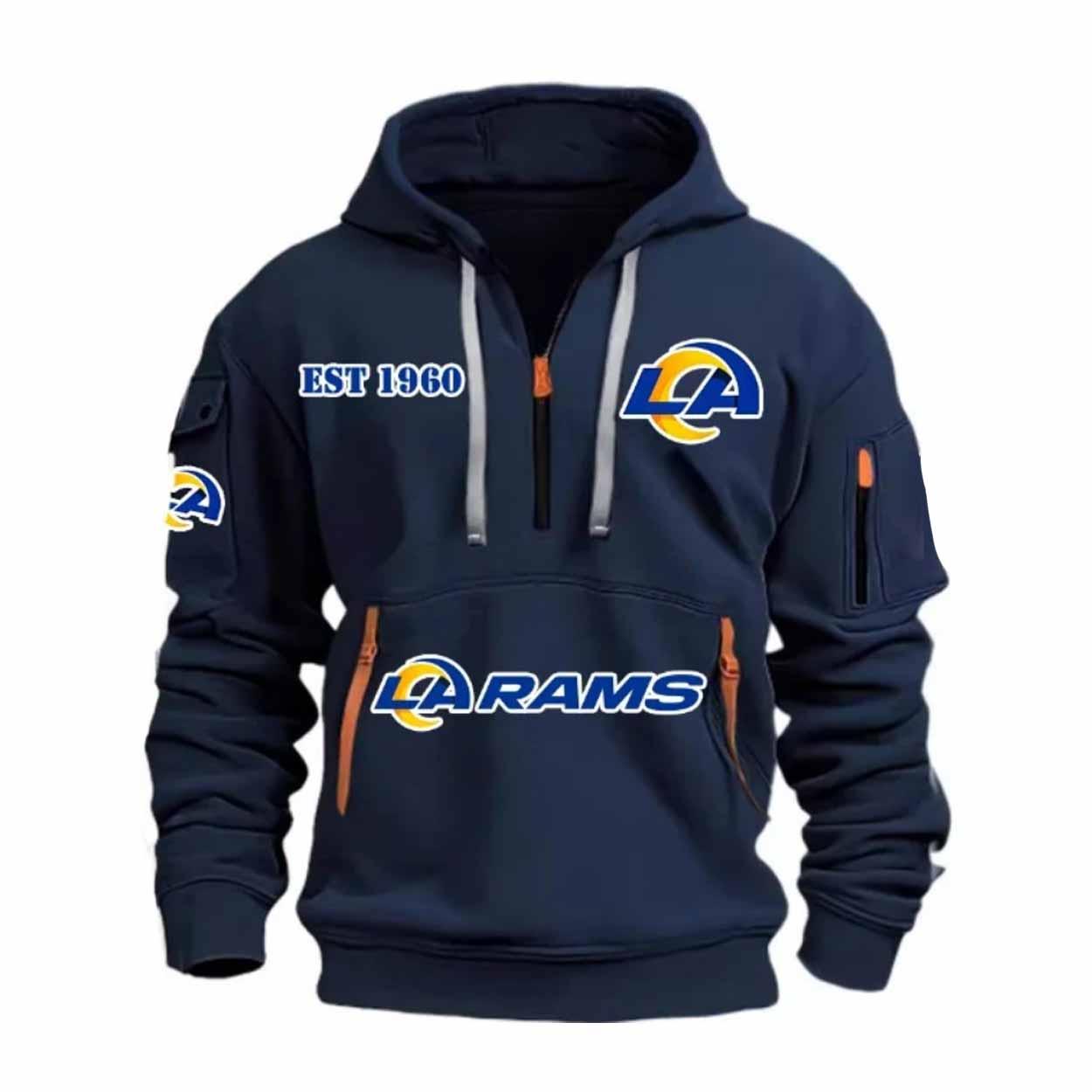 2025 Rams Est 1960 Quarter Zip Hoodie 2025 Rams Est 1960 Quarter Zip Hoodie