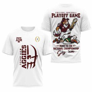 2025 Texas Aggies Playoff Game Road To The National Championship Shirt