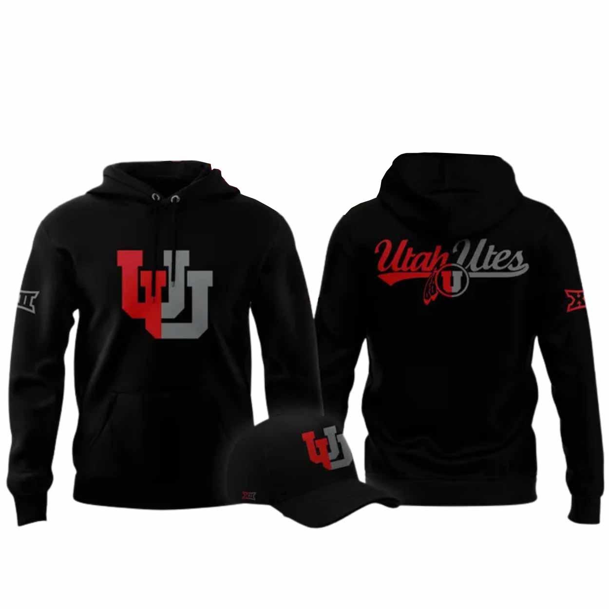 2025 Utah Utes Back In Black Hoodie 2025 Utah Utes Back In Black Hoodie