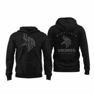 2025 Vikings Back In Black Hoodie 2025 Vikings Back In Black Hoodie