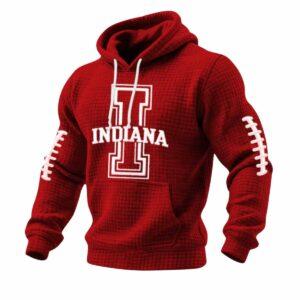 2026 Oklahoma Football Print Waffle Fabric Hoodie 2026 Oklahoma Football Print Waffle Fabric Hoodie