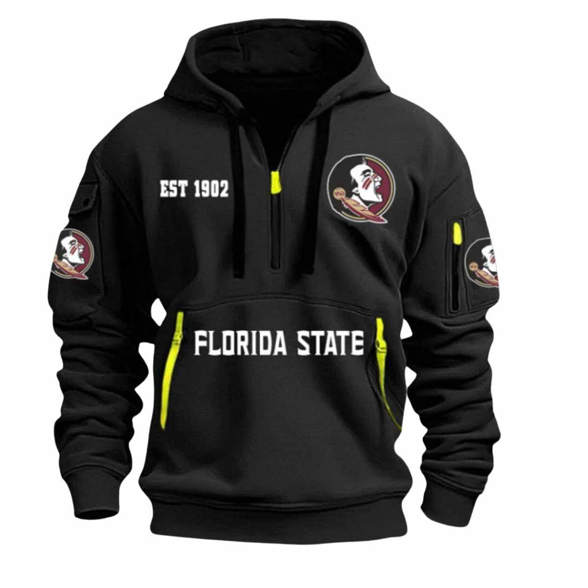 2026 Seminoles Football EST 1902 Quarter Zip Hoodie 2026 Seminoles Football EST 1902 Quarter Zip Hoodie