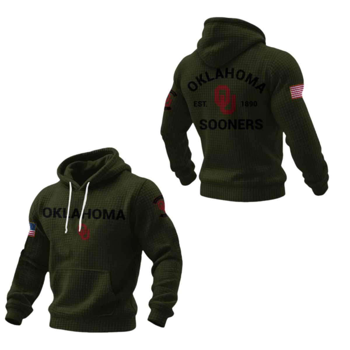 2026 Sooners Veteran Waffle Hoodie 2026 Sooners Veteran Waffle Hoodie
