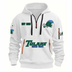 2026 Tulane Green Wave EST 1893 Quarter Zip Hoodie 2026 Tulane Green Wave EST 1893 Quarter Zip Hoodie