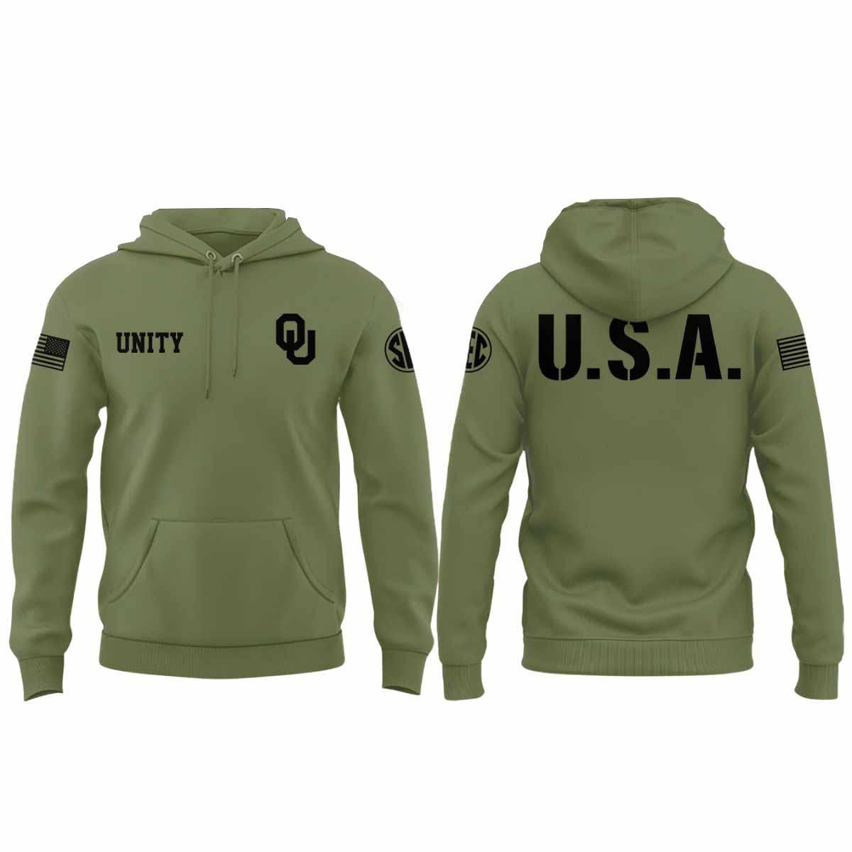 2026 USA Oklahoma Army Green Hoodie 2026 USA Oklahoma Army Green Hoodie