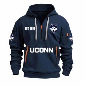 2026 Uconn Football EST 1896 Quarter Zip Hoodie 2 2026 Uconn Football EST 1896 Quarter Zip Hoodie