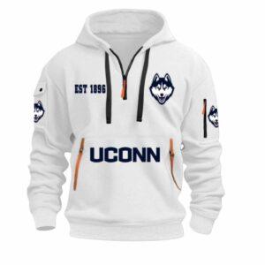 2026 Uconn Football EST 1896 Quarter Zip Hoodie 1 2026 Uconn Football EST 1896 Quarter Zip Hoodie