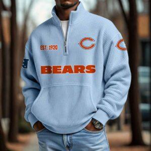 Bears 2025 Est 1920 Waffle Zip Hoodie