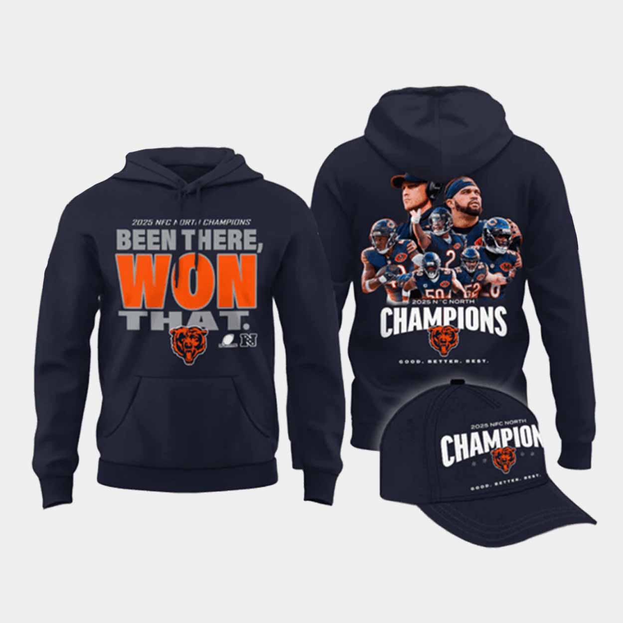 Bears Been There Won That Champions 2025 Hoodie Bears Been There Won That Champions 2025 Hoodie