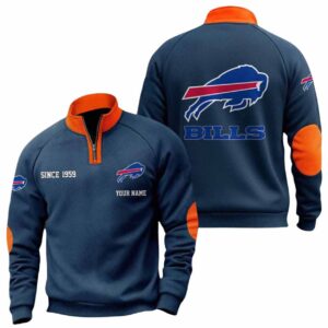 Bills Since 1959 Quarter Collared Sweatshirt Bills Since 1959 Quarter Collared Sweatshirt