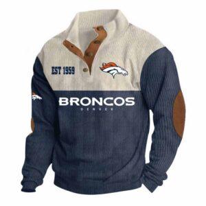 Broncos Est 1959 Stand Up Collar Sweatshirt