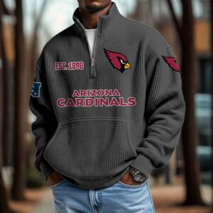 Cardinals 2025 Est 1898 Waffle Zip Hoodie