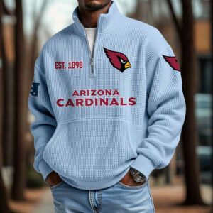 Cardinals 2025 Est 1898 Waffle Zip Hoodie 1 Cardinals 2025 Est 1898 Waffle Zip Hoodie