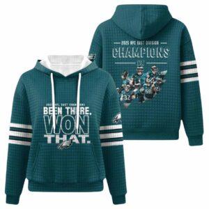 Eagles Been There Won That Waffle Hoodie