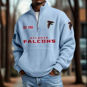 Falcons 2025 Est 1965 Waffle Zip Hoodie 2 Falcons 2025 Est 1965 Waffle Zip Hoodie