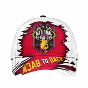 Ferris State Bulldogs Back To Back National Champions 2025 Hat Ferris State Bulldogs Back To Back National Champions 2025 Hat