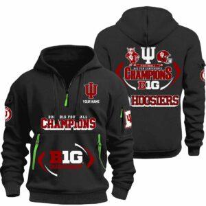 Hoosiers Big Ten Champions 2025 Quarter Zip Hoodie