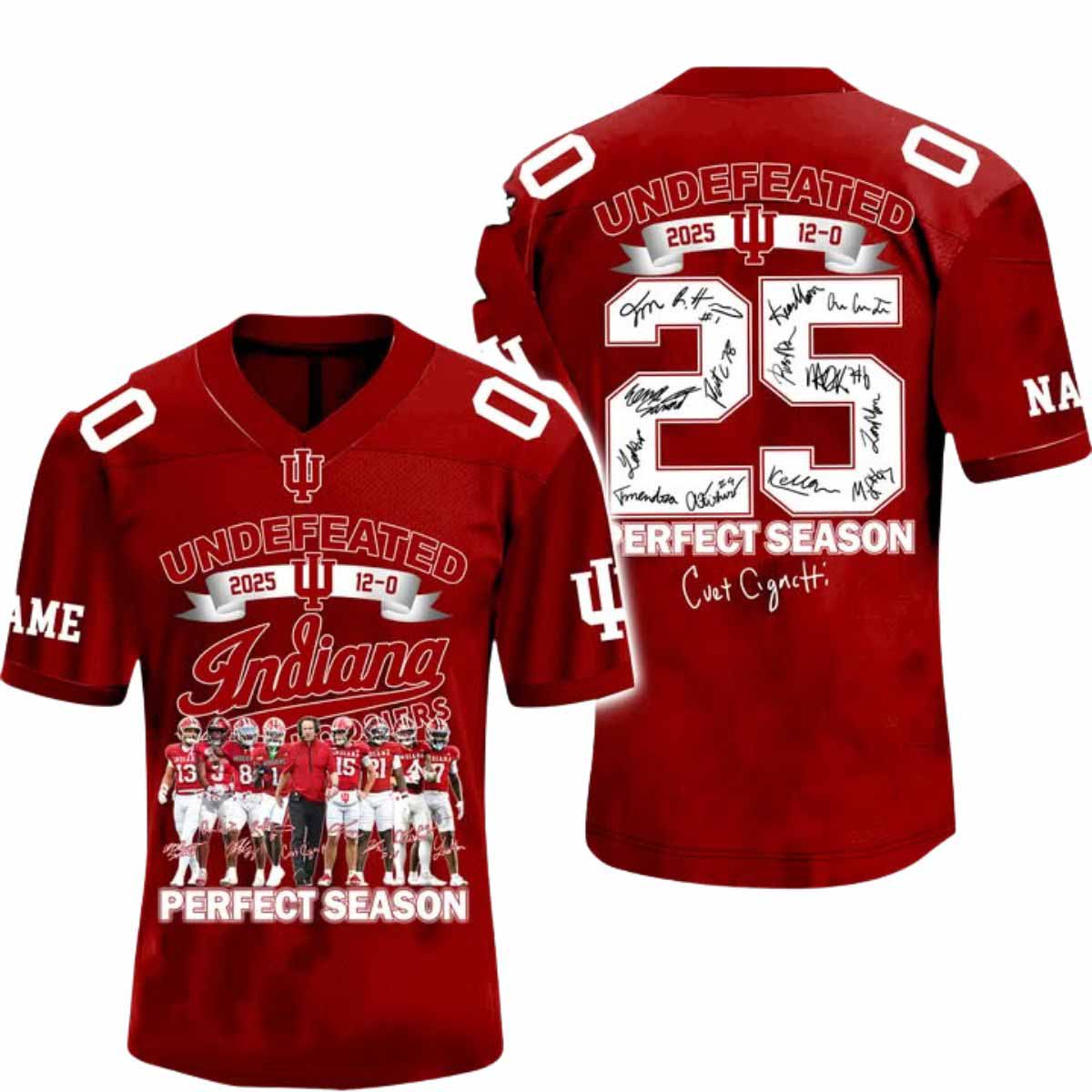 Hoosiers Undefeated Perfect Season 2025 Jersey Hoosiers Undefeated Perfect Season 2025 Jersey