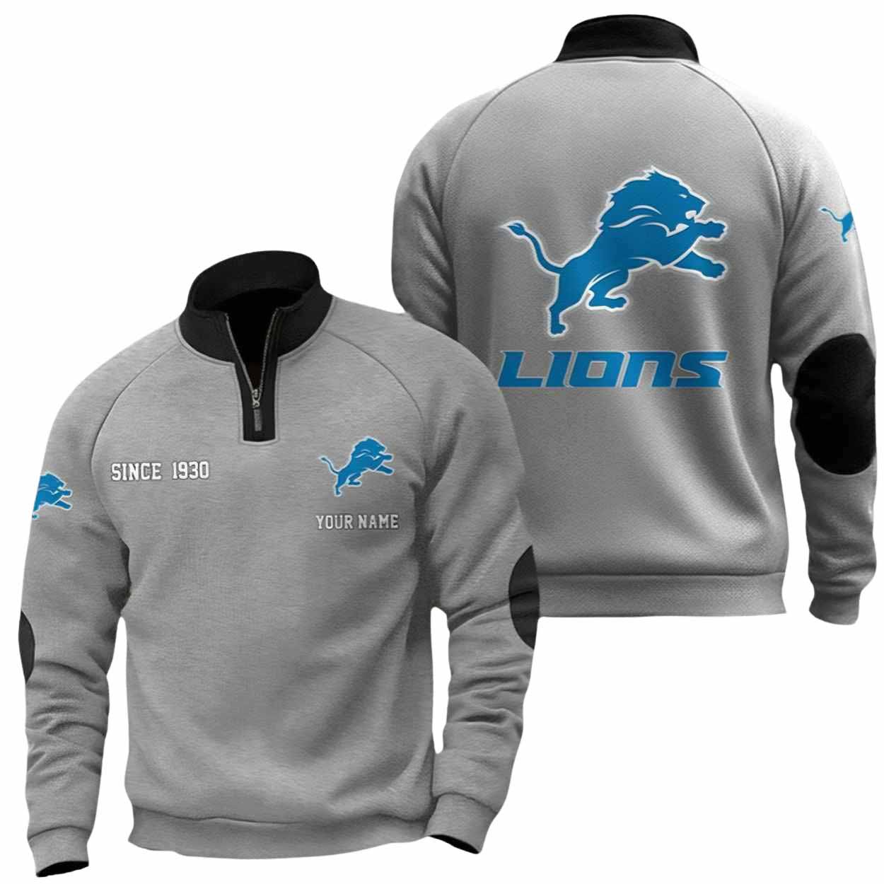 Lions Since 1930 Quarter Collared Sweatshirt Lions Since 1930 Quarter Collared Sweatshirt