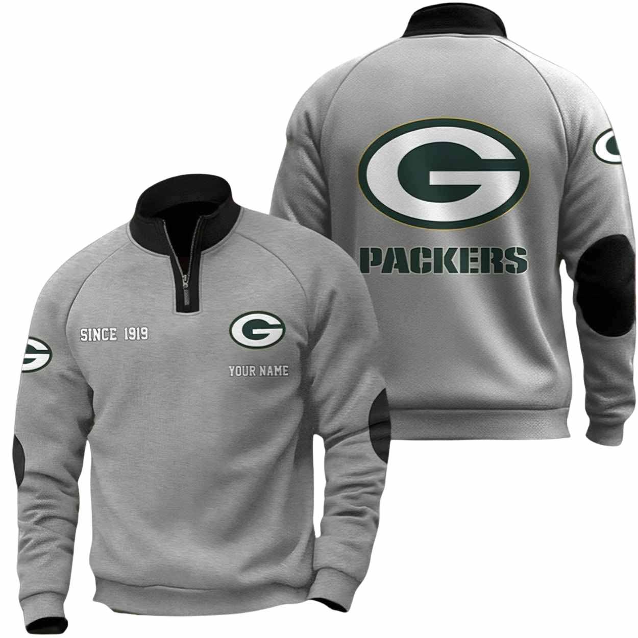 Packers Since 1919 Quarter Collared Sweatshirt Packers Since 1919 Quarter Collared Sweatshirt