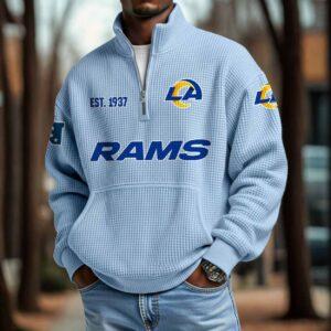Rams 2025 Est 1937 Waffle Zip Hoodie
