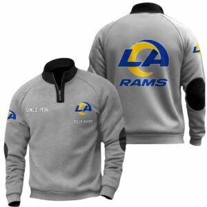 Rams Since 1936 Quarter Collared Sweatshirt