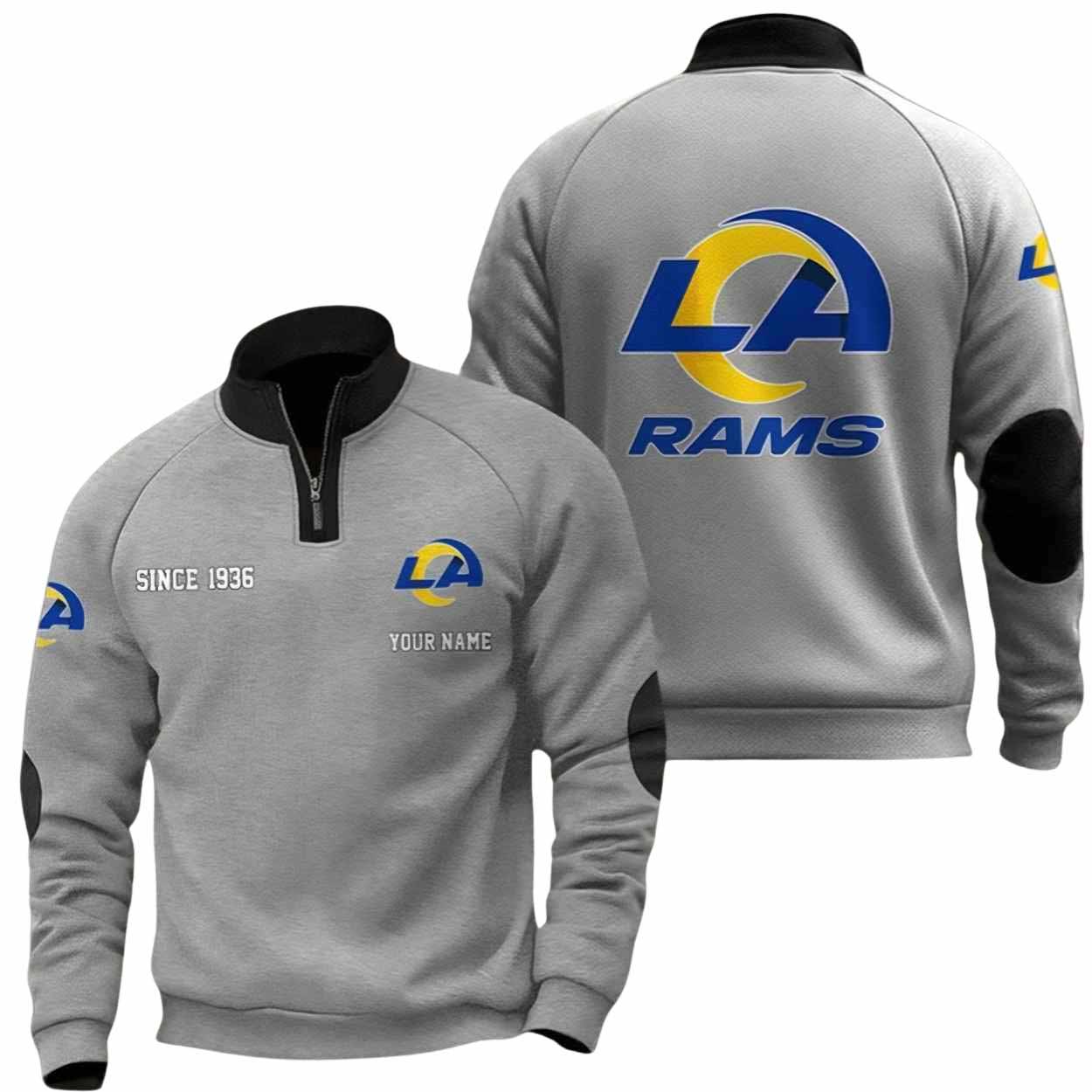 Rams Since 1936 Quarter Collared Sweatshirt Rams Since 1936 Quarter Collared Sweatshirt
