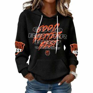 Retro 2025 Bears Good Better Best Print Waffle Hoodie Retro 2025 Bears Good Better Best Print Waffle Hoodie