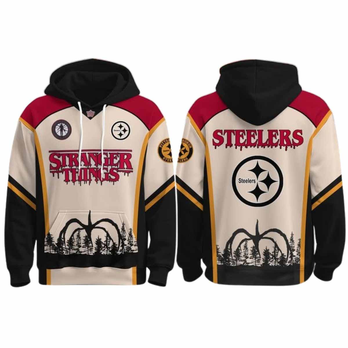 Steelers x Stranger Things 2025 Hoodie Steelers x Stranger Things 2025 Hoodie