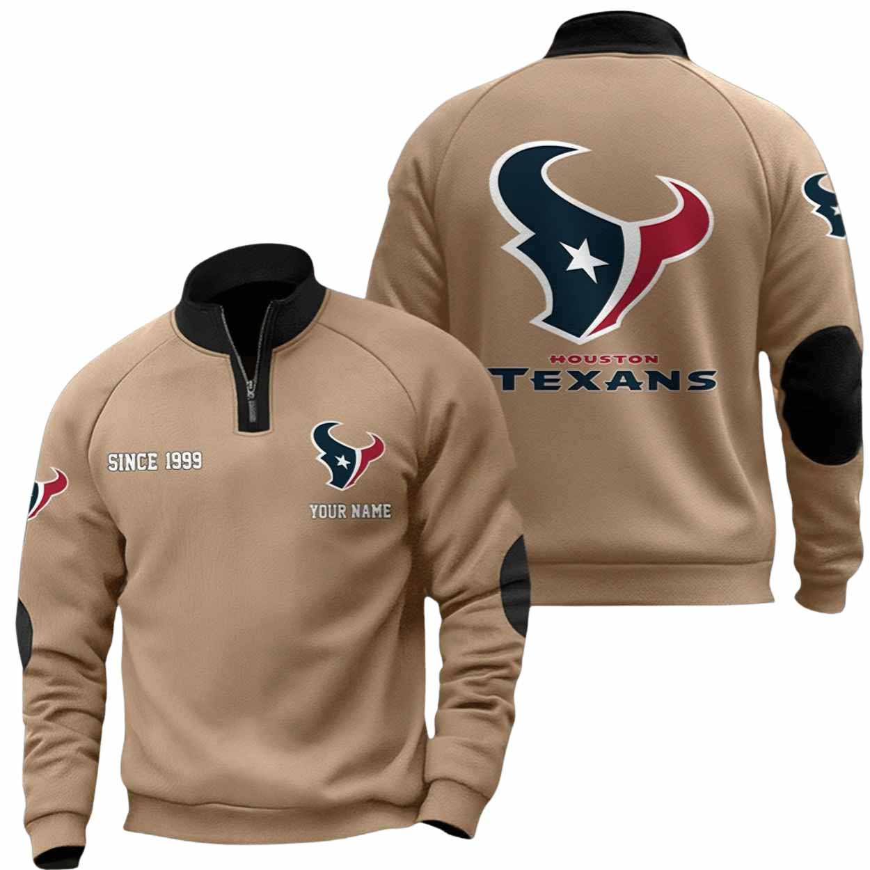 Texans Since 1999 Quarter Collared Sweatshirt Texans Since 1999 Quarter Collared Sweatshirt