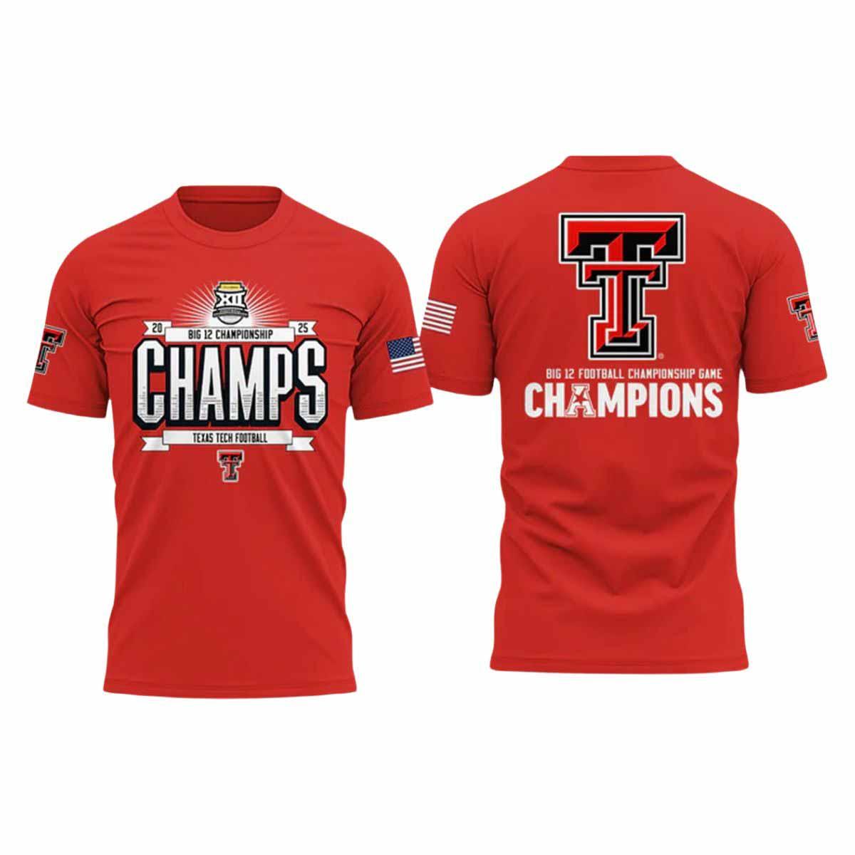 Texas Tech Big 12 Champions 2025 Shirt Texas Tech Big 12 Champions 2025 Shirt