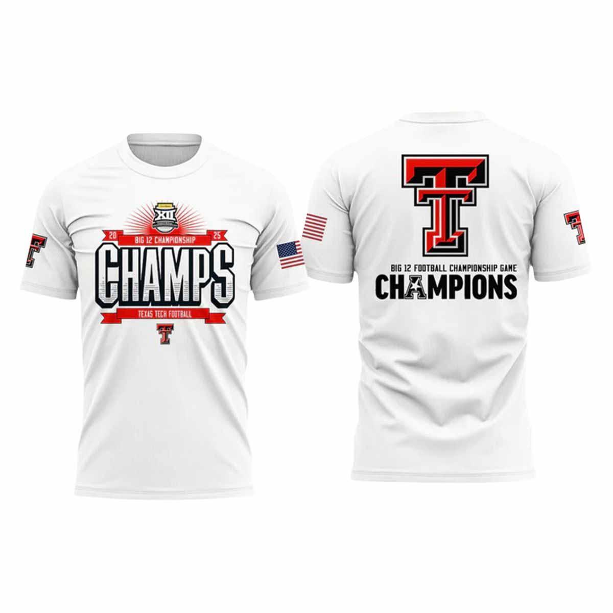 Texas Tech Big 12 Champions 2025 Shirt Texas Tech Big 12 Champions 2025 Shirt