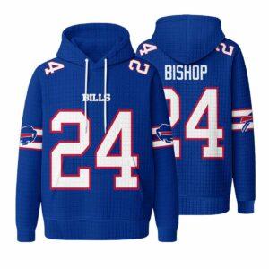 Unisex Bills 24 Bishop Rivalries Waffle Hoodie 2 Unisex Bills 24 Bishop Rivalries Waffle Hoodie
