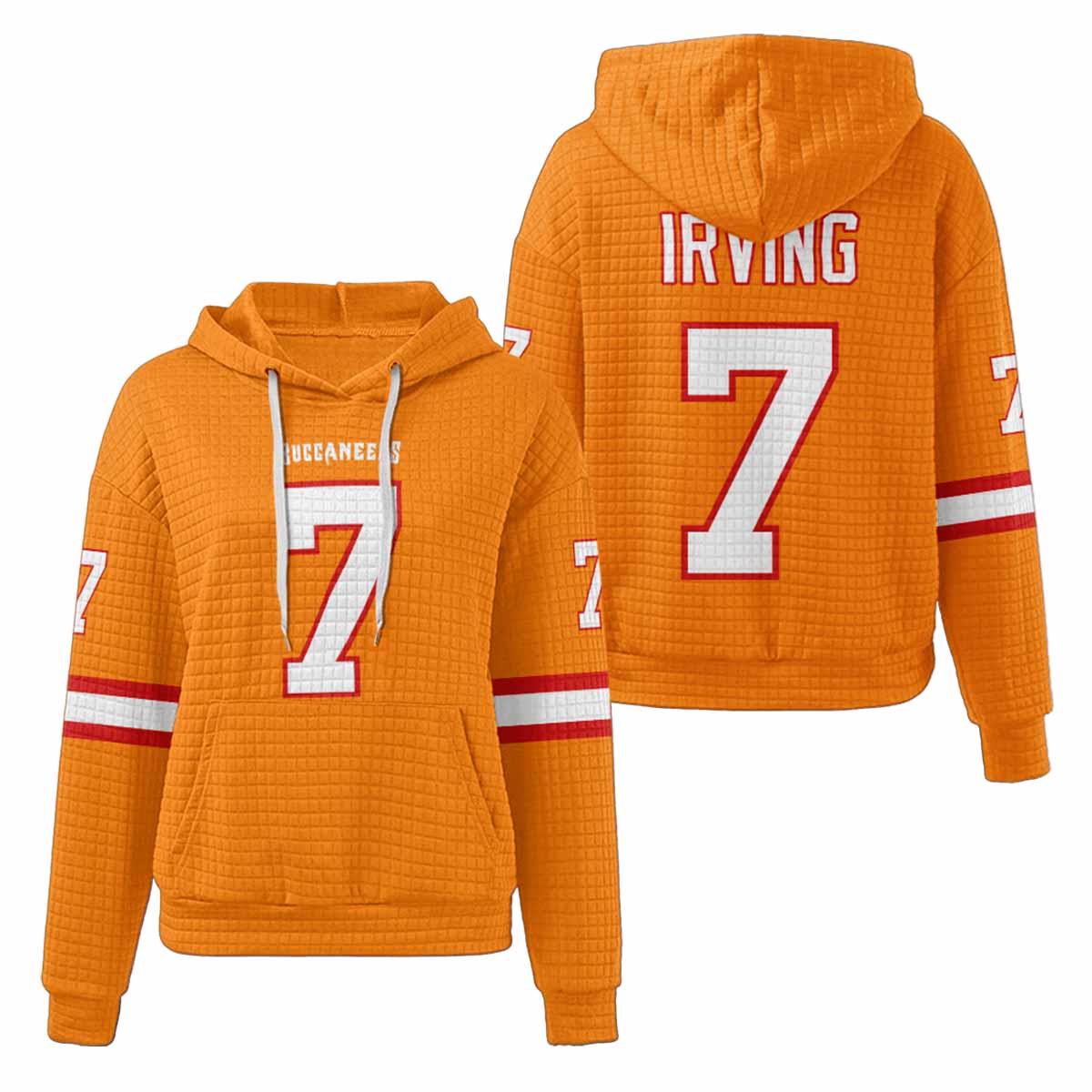 Unisex Buccaneers 7 Irving Waffle Hoodie Unisex Buccaneers 7 Irving Waffle Hoodie
