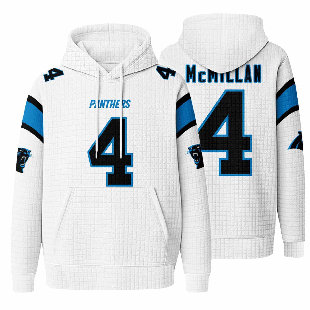 Unisex Panthers 4 Mcmillan Waffle Hoodie Unisex Panthers 4 Mcmillan Waffle Hoodie