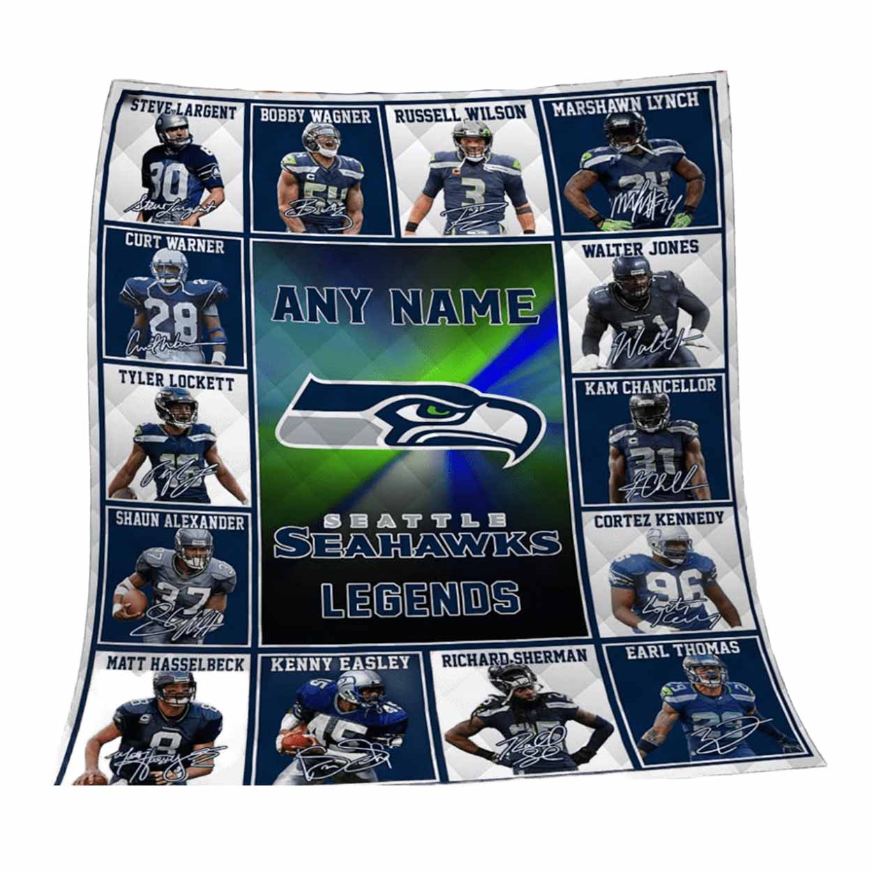 2025 Seahawks Legends Custom Name Blanket 2025 Seahawks Legends Custom Name Blanket