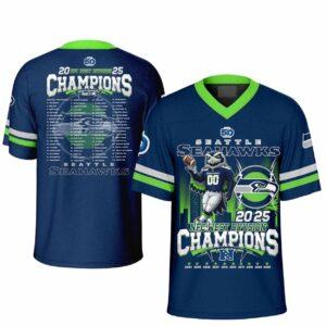2025 Seahawks NFC West Division Champions Jersey 2025 Seahawks NFC West Division Champions Jersey