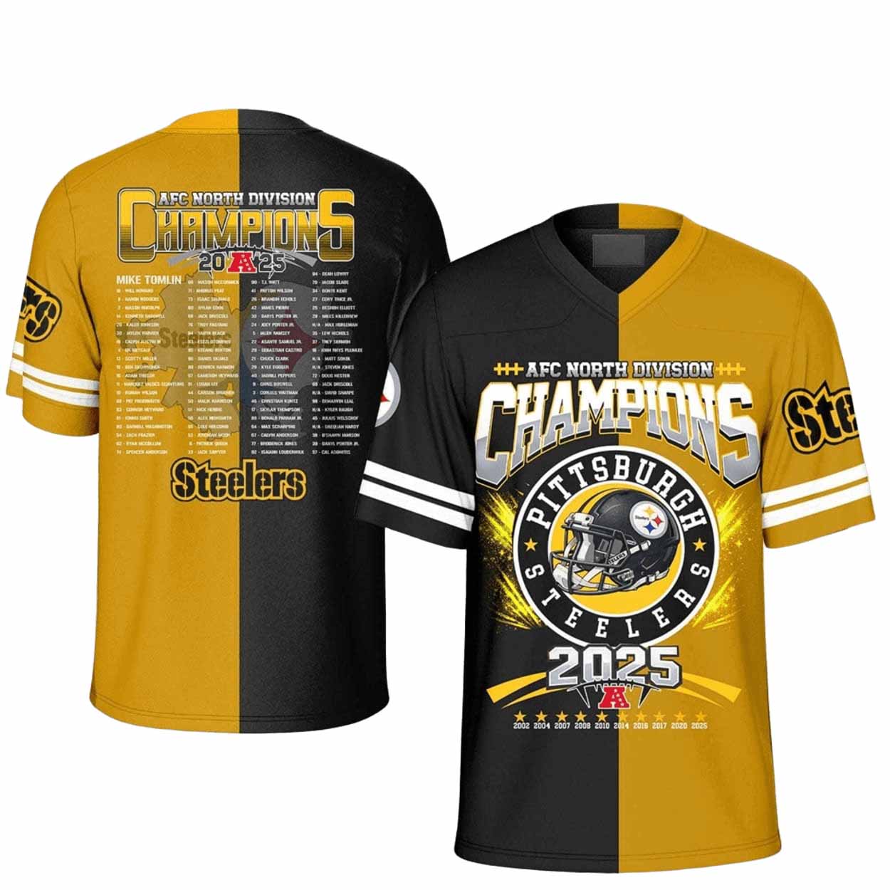 2025 Steelers AFC South Division Champions Jersey 2025 Steelers AFC South Division Champions Jersey