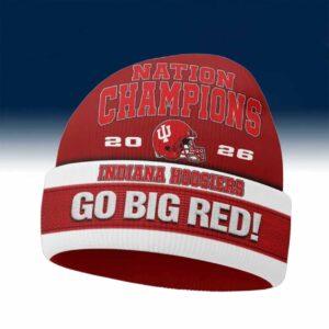 2026 Indiana Hoosiers CFP National Champions Beanie Hat