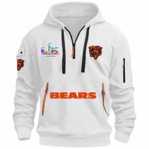 Bears Bowl LX 2026 Quarter Zip Hoodie Bears Bowl LX 2026 Quarter Zip Hoodie