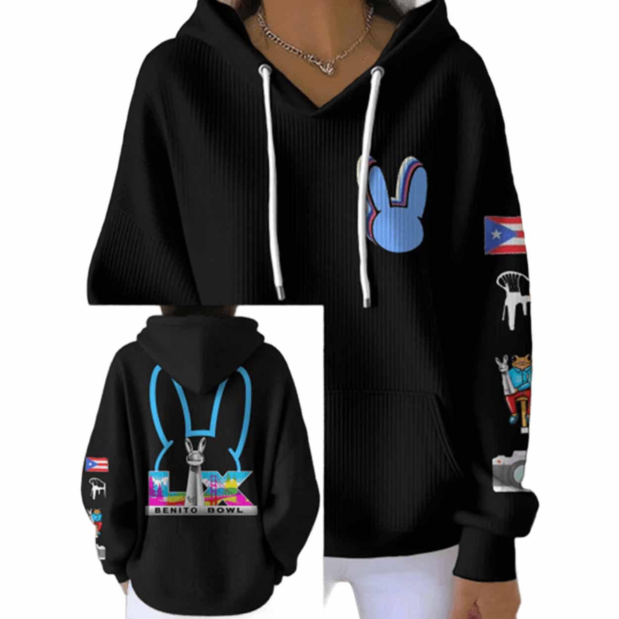 Benito Bowl LX 2026 Waffle Hoodie Benito Bowl LX 2026 Waffle Hoodie