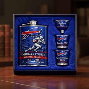 Bills Highmark Stadium 1973-2025 Flask Gift Set