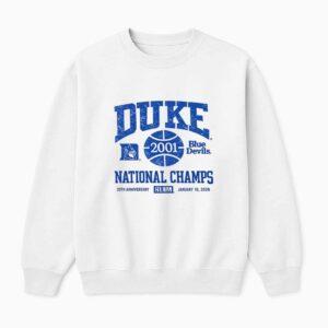 Blue Devils 2001 National Champions Shirt 2 Blue Devils 2001 National Champions Shirt