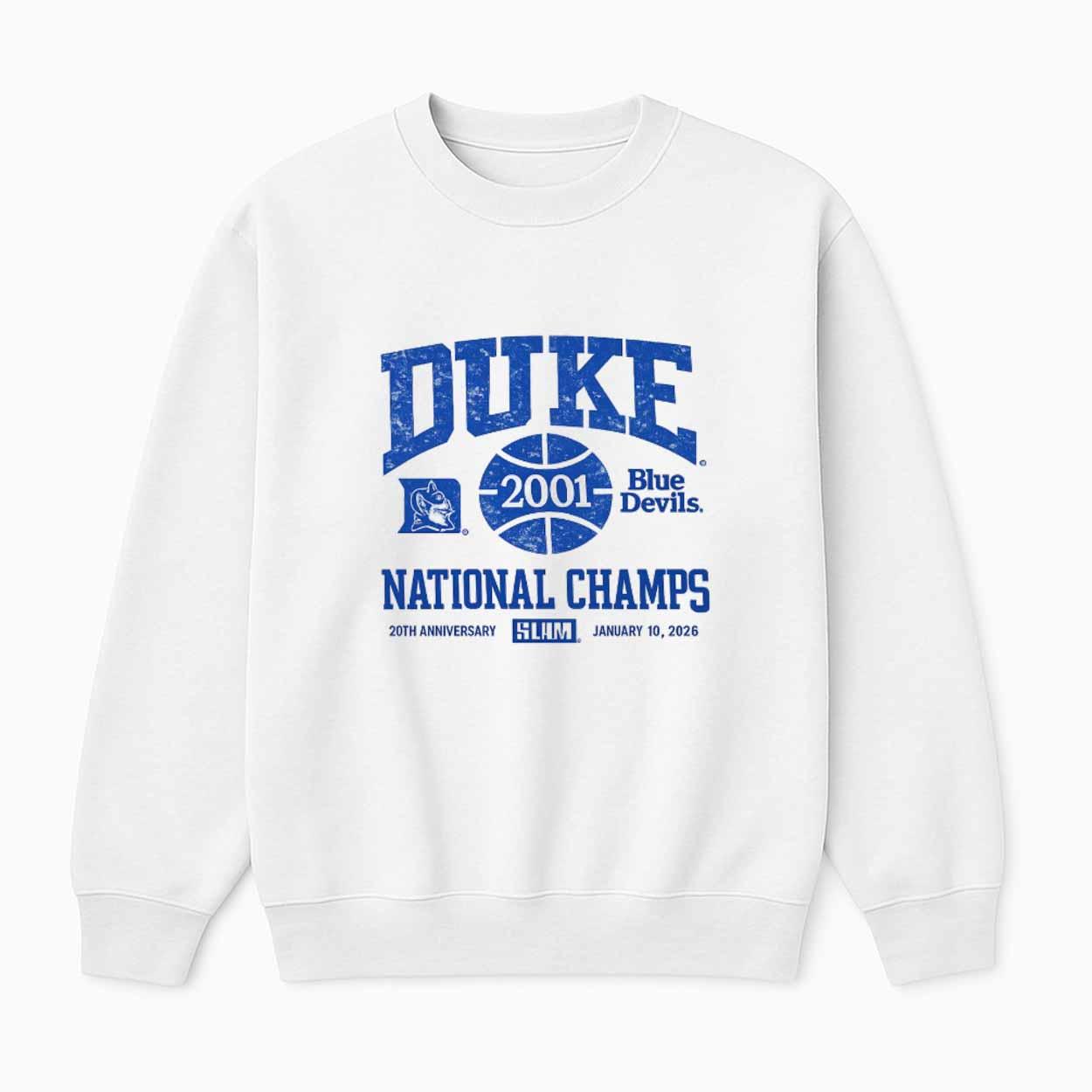 Blue Devils 2001 National Champions Shirt Blue Devils 2001 National Champions Shirt