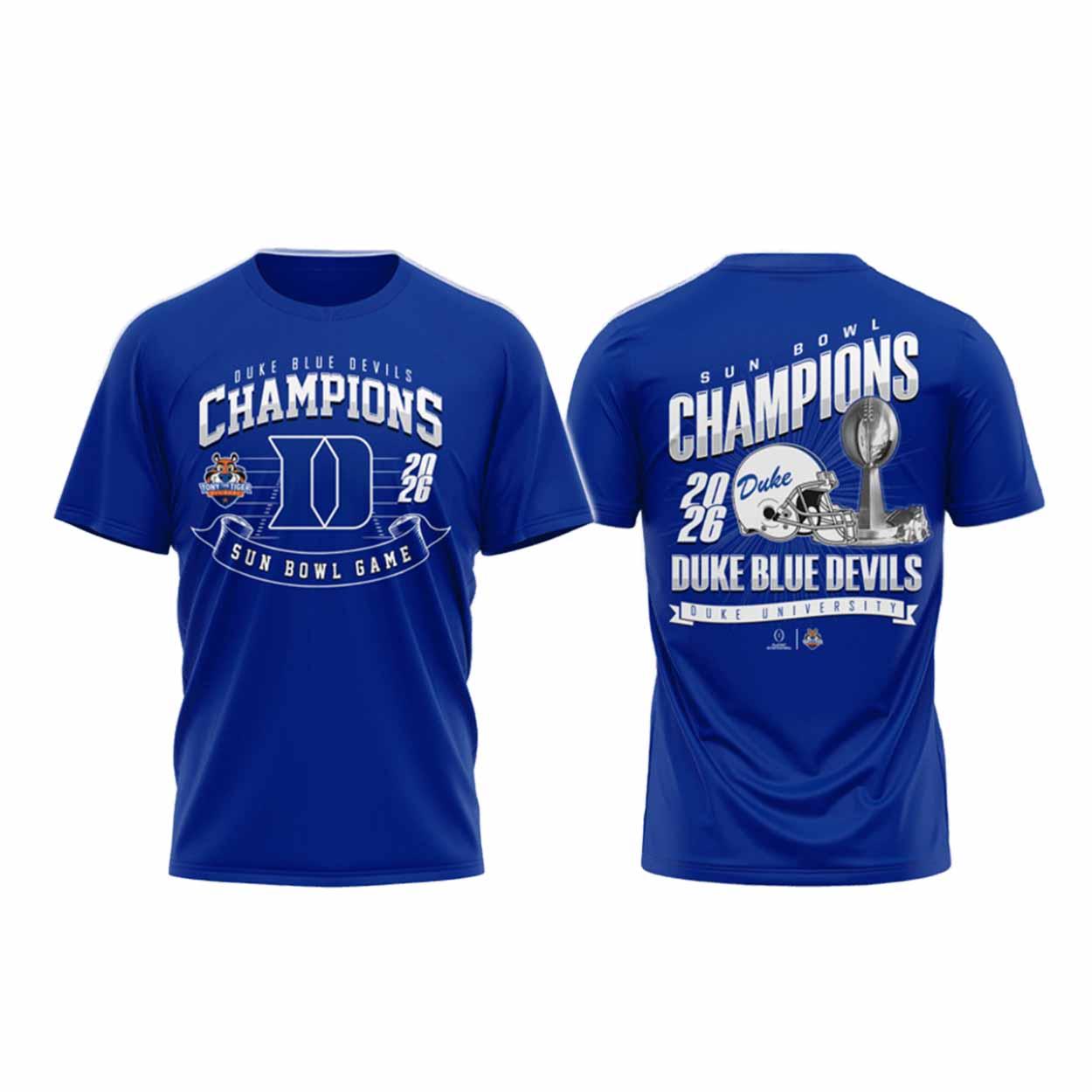 Blue Devils Sun Bowl Champions 2026 Hoodie Blue Devils Sun Bowl Champions 2026 Hoodie