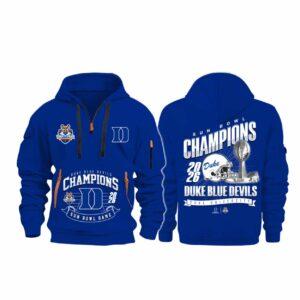 Blue Devils Sun Bowl Champions 2026 Quarter Zip Hoodie Blue Devils Sun Bowl Champions 2026 Quarter Zip Hoodie