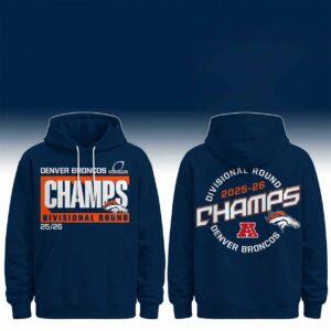 Broncos 2026 Division Round Champs Hoodie Broncos 2026 Division Round Champs Hoodie