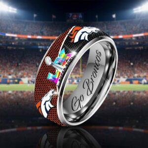 Broncos Bowl LX 2026 Tungsten Ring Broncos Bowl LX 2026 Tungsten Ring