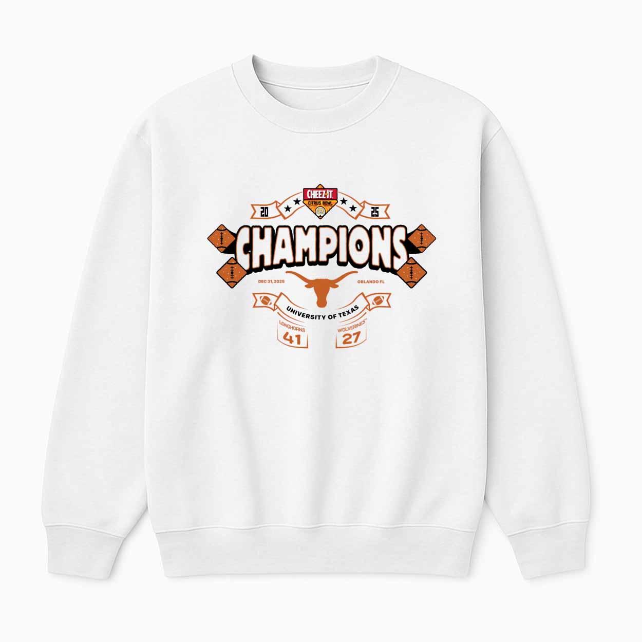 Cheez-it Citrus Bowl Texas Champs 2025 Shirt Cheez-it Citrus Bowl Texas Champs 2025 Shirt